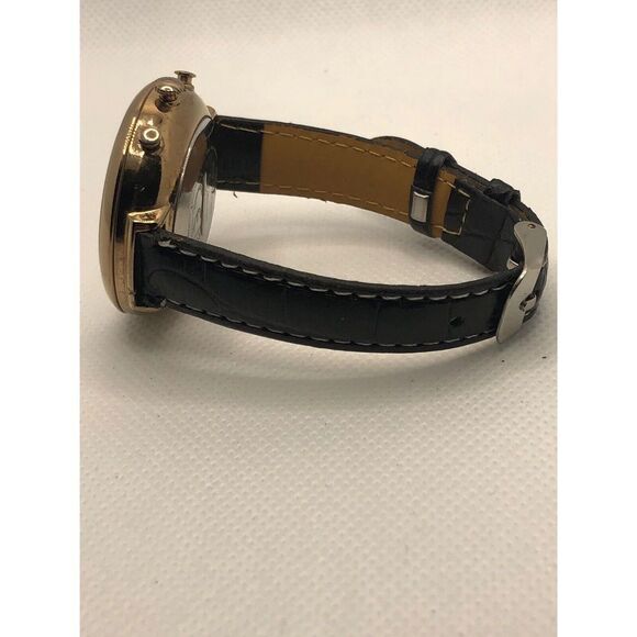 Fossil FTW5021 Women's Black Leather Analog Silver Dial Hybrid Smart Watch HO390 - Picture 8 of 9